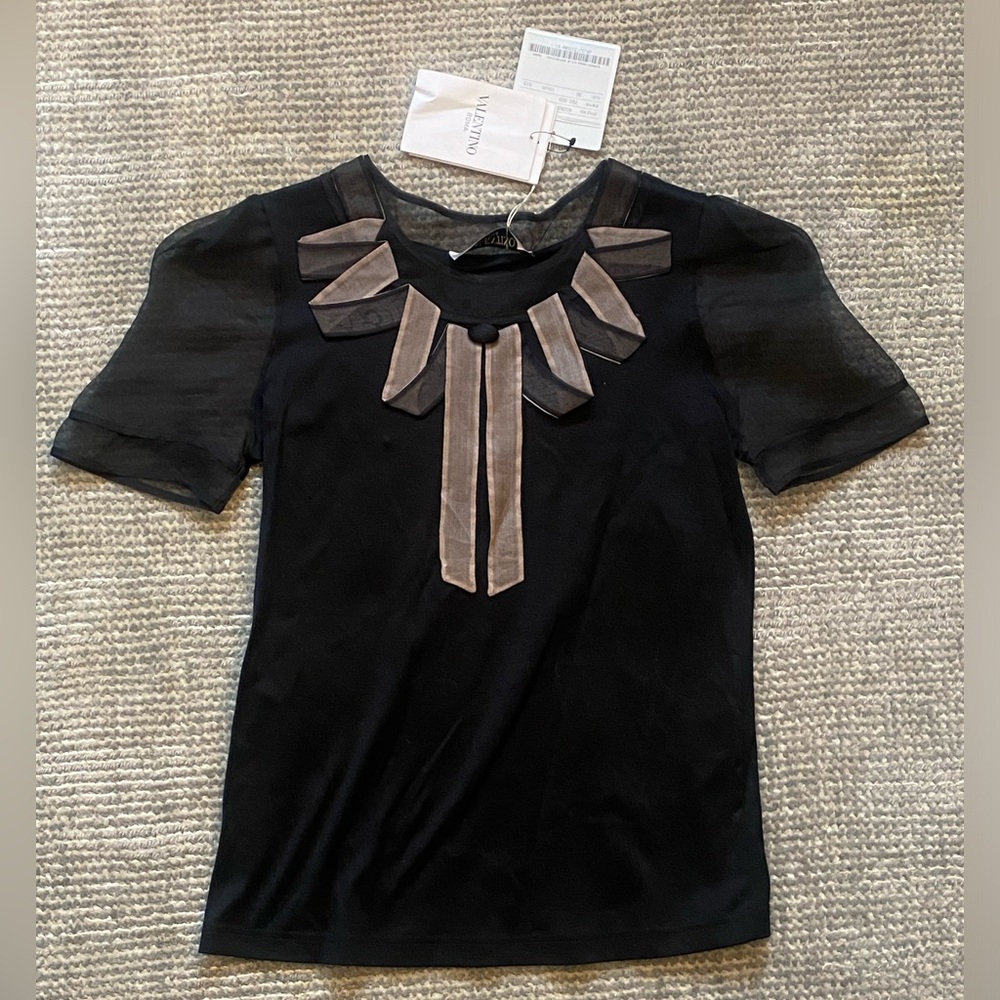NWT Authentic VALENTINO Roma Women’s Blouse Top - Size 38 (XS)